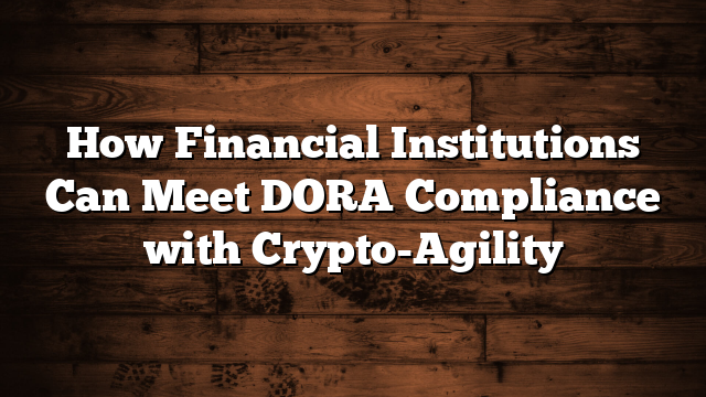 How Financial Institutions Can Meet DORA Compliance with Crypto-Agility
