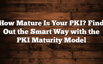 How Mature Is Your PKI? Find Out the Smart Way with the PKI Maturity Model
