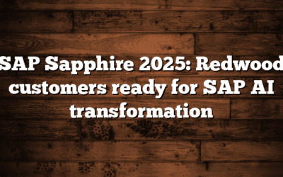 SAP Sapphire 2025: Redwood customers ready for SAP AI transformation