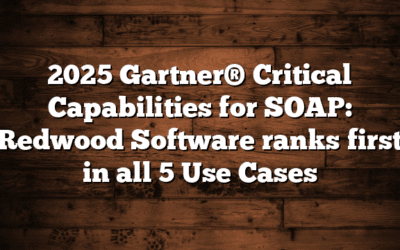 2025 Gartner® Critical Capabilities for SOAP: Redwood Software ranks first in all 5 Use Cases