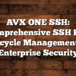 AVX ONE SSH: Comprehensive SSH Key Lifecycle Management for Enterprise Security