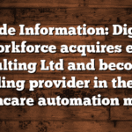Inside Information: Digital Workforce acquires e18 Consulting Ltd and becomes a leading provider in the UK healthcare automation market