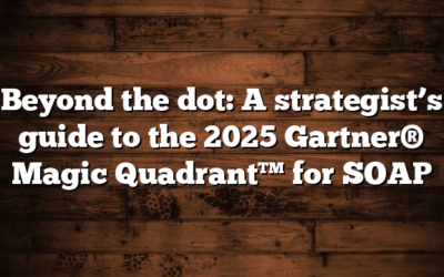 Beyond the dot: A strategist’s guide to the 2025 Gartner® Magic Quadrant™ for SOAP