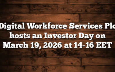 Digital Workforce Services Plc hosts an Investor Day on March 19, 2026 at 14-16 EET