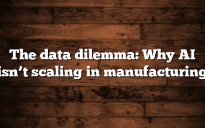 The data dilemma: Why AI isn’t scaling in manufacturing
