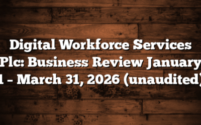 Digital Workforce Services Plc: Business Review January 1 – March 31, 2026 (unaudited)