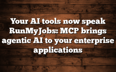 Your AI tools now speak RunMyJobs: MCP brings agentic AI to your enterprise applications